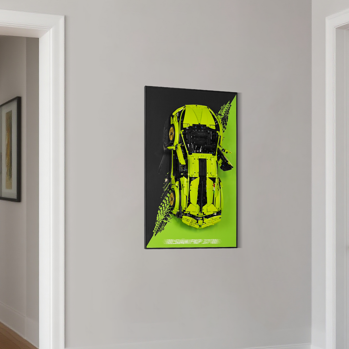 Display Wall Mount for Lego 42115 Lamborghini Sián FKP 37 Race Car (Lego Set Not Included)