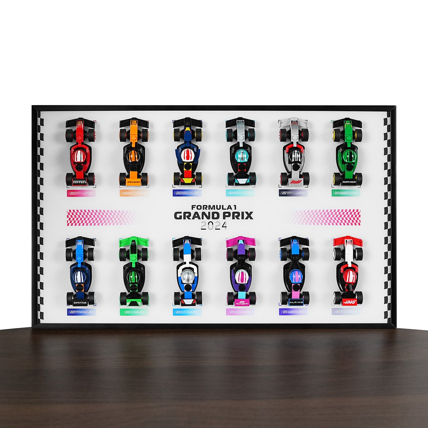 Acrylic Display Wall Mount for Lego 71049 Mini Collectible F1 Car (Lego set Not Included)