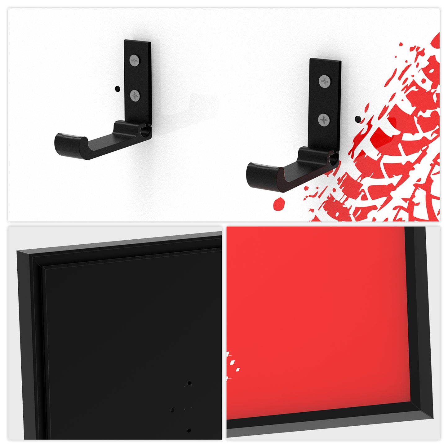 Display Wall Mount for Lego 42125 Technic Ferrari 488 GTE “AF Corse #51” Race Car (Lego Set Not Included)