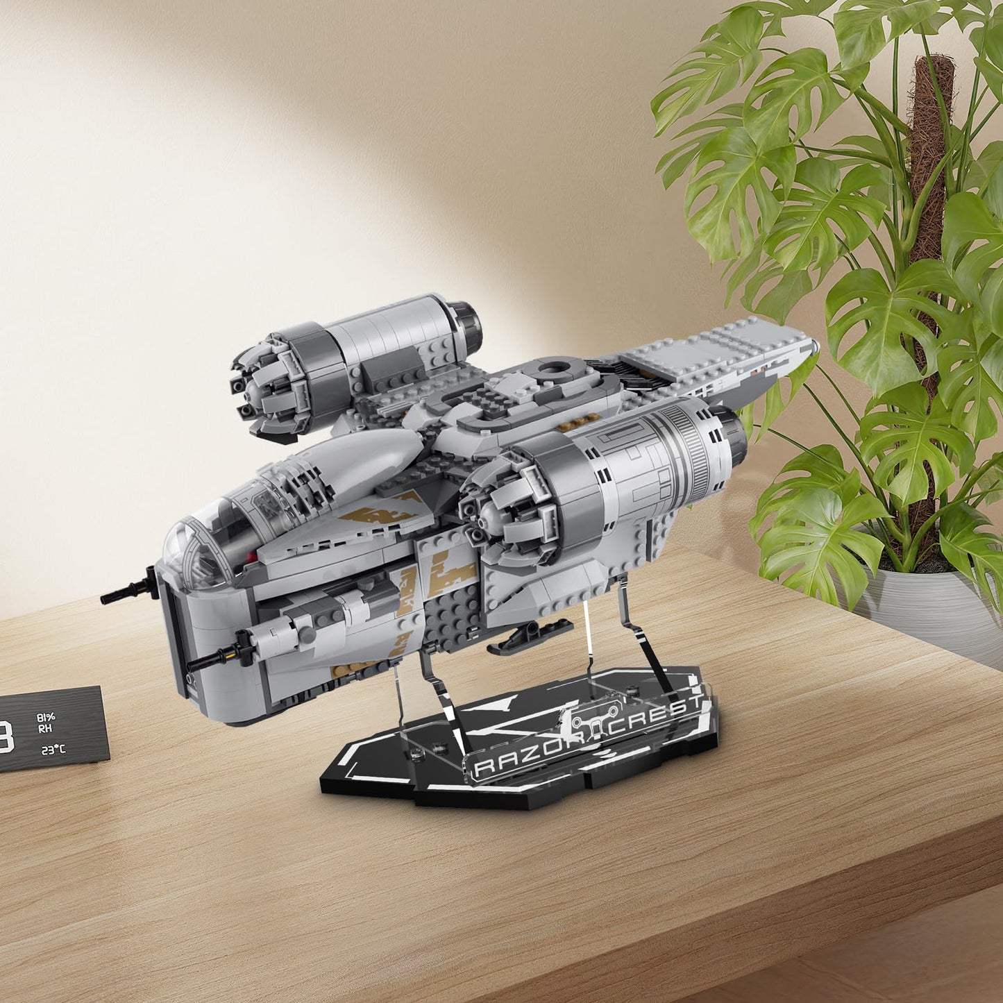 Acrylic Display Stand for Lego 75292 Star Wars the Razor Crest (Lego set not included)