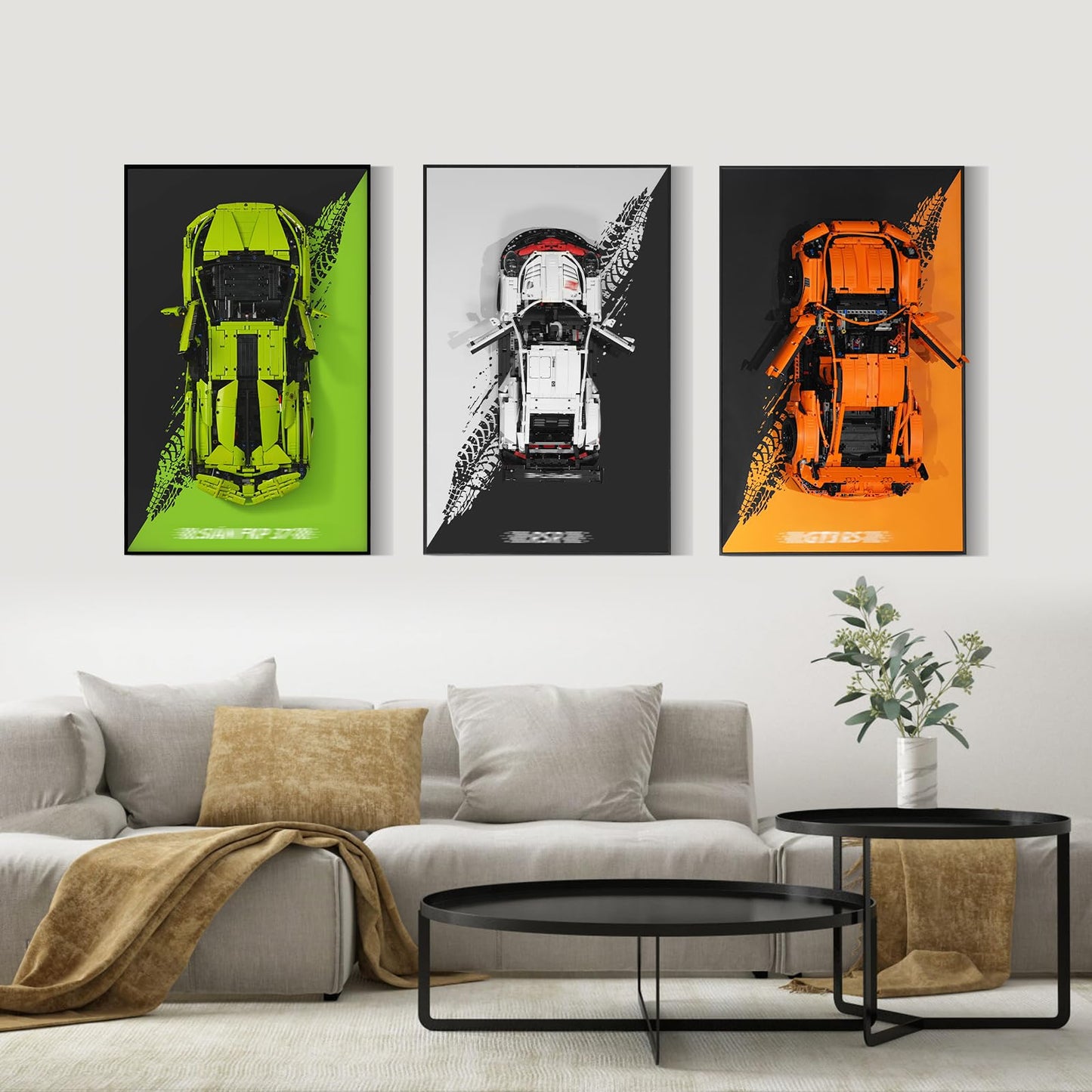 Display Wall Mount for Lego 42115 Lamborghini Sián FKP 37 Race Car (Lego Set Not Included)