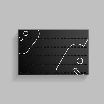 Display Wall Mount for Lego Minifigure (Minifigures Not Included)