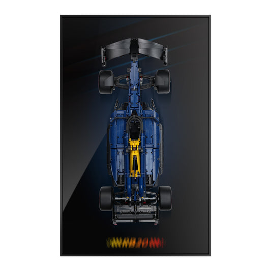 Acrylic Display Wall Mount for Lego 42206 Technic Oracle Red Bull Racing RB20 F1 Car (Lego set Not Included)