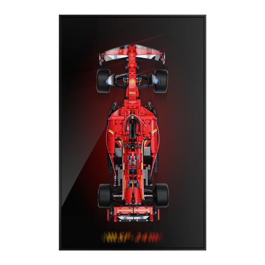 Acrylic Display Wall Mount for Lego Technic 42207 Ferrari SF-24 F1 Car (Lego Set Not Included)