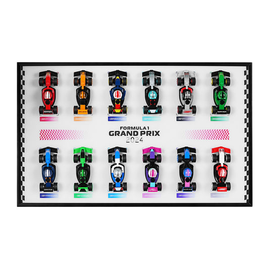 Acrylic Display Wall Mount for Lego 71049 Mini Collectible F1 Car (Lego set Not Included)