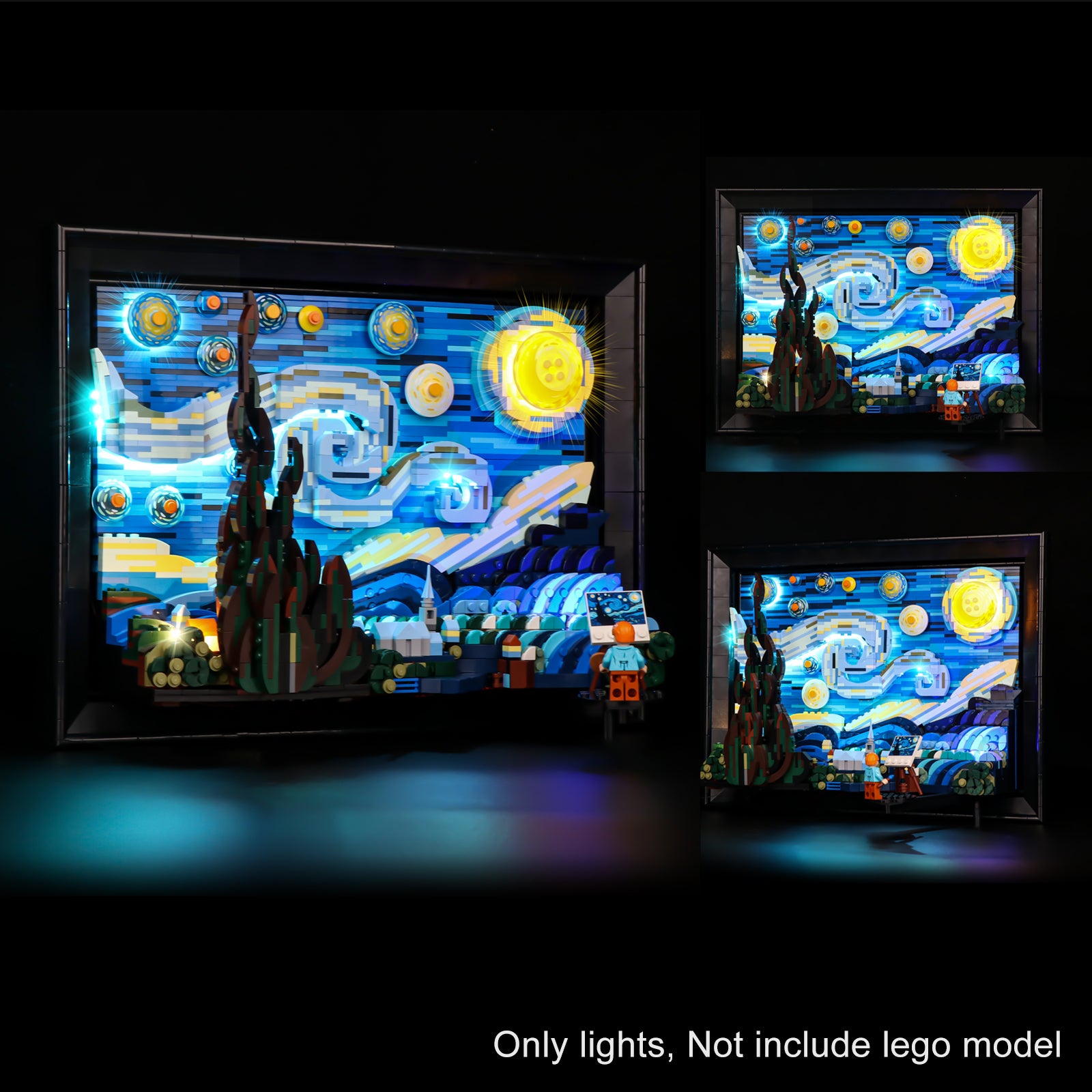 Nookbricks Light Kit for LEGO Vincent van Gogh - The Starry Night #21333