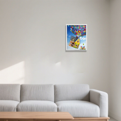 Acrylic Display Wall Mount for Lego 43217 UP HOUSE (Lego set Not Included)