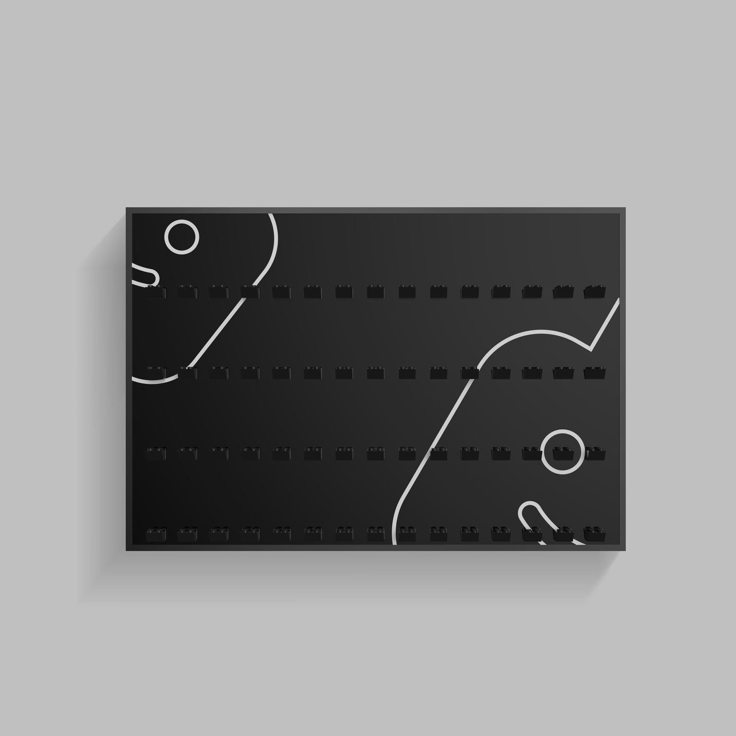 Display Wall Mount for Lego Minifigure (Minifigures Not Included)