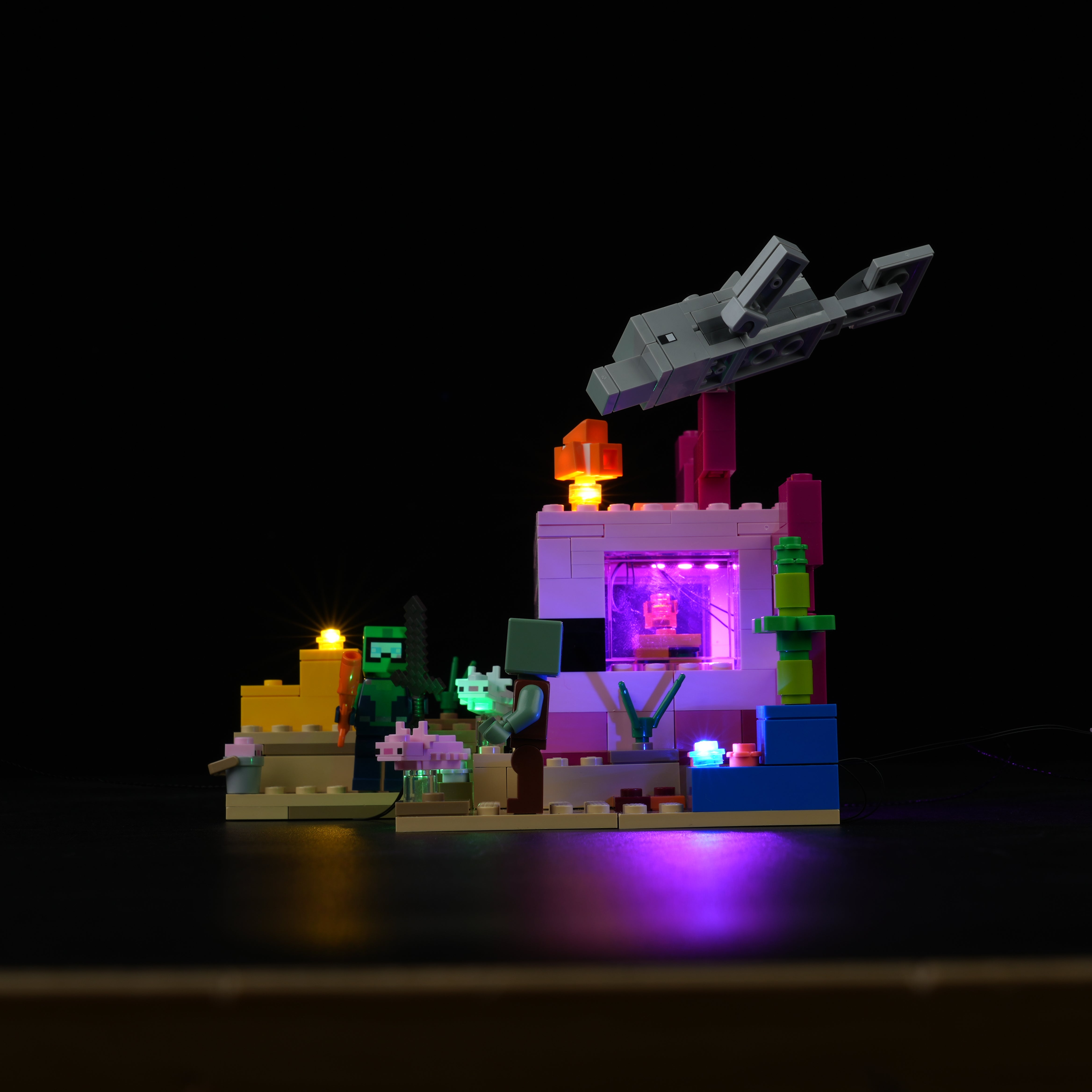 Kit de iluminación Nookbricks para LEGO La Casa Axolotl #21247