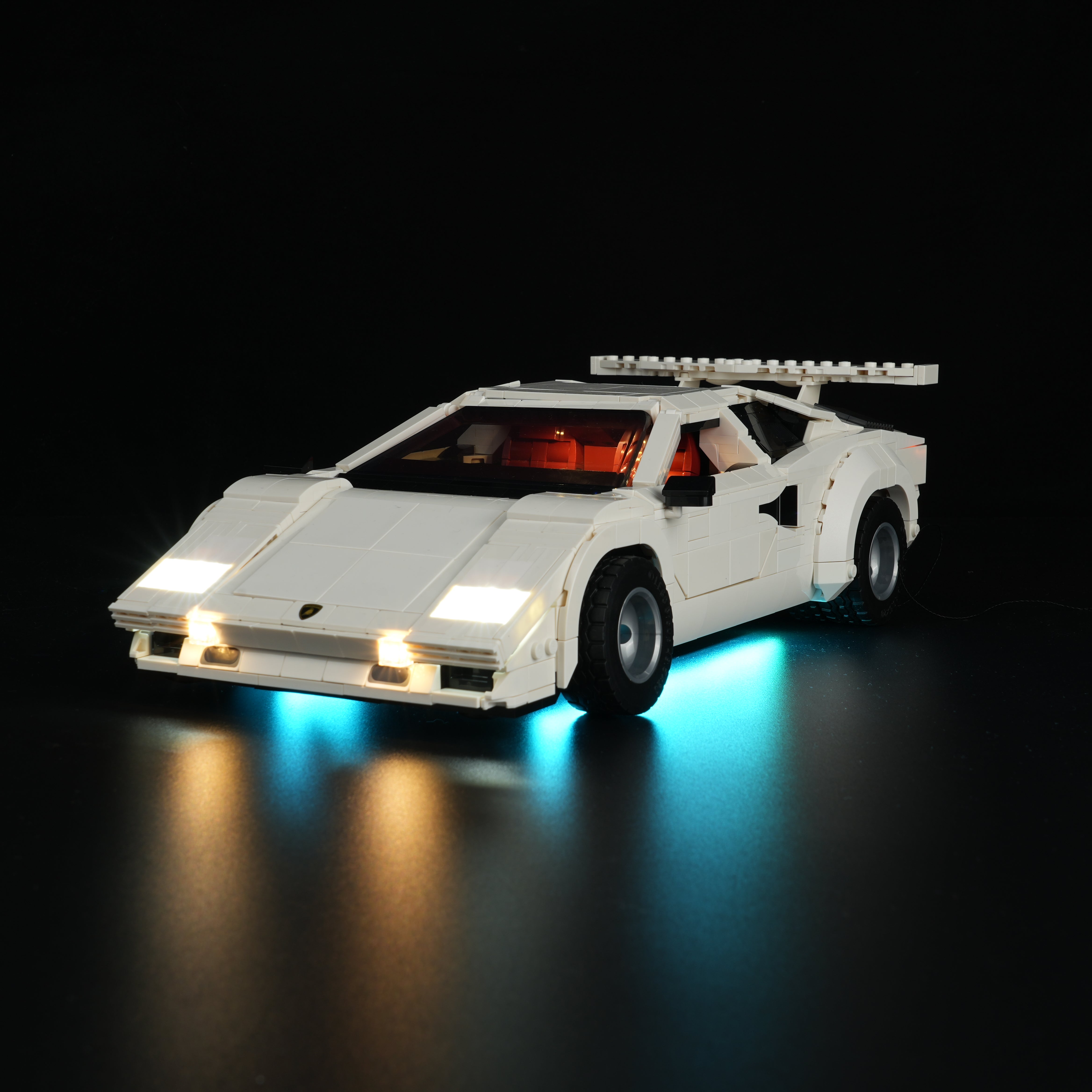 Nookbricks Light Kit for LEGO Lamborghini Countach 5000 Quattrovalvole #10337