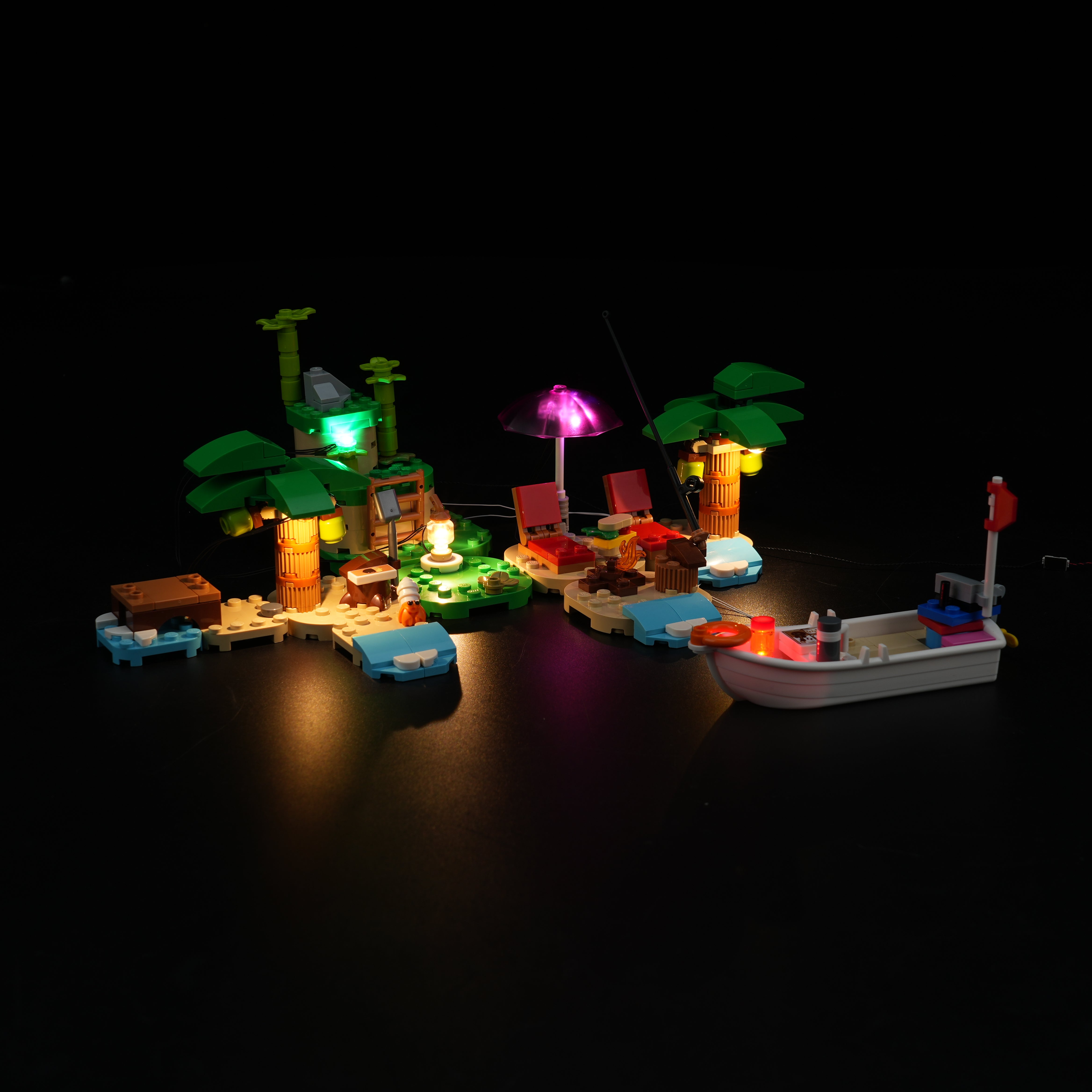 Nookbricks Light Kit for LEGO Animal Crossing Kapp'n's Island Boat Tour #77048