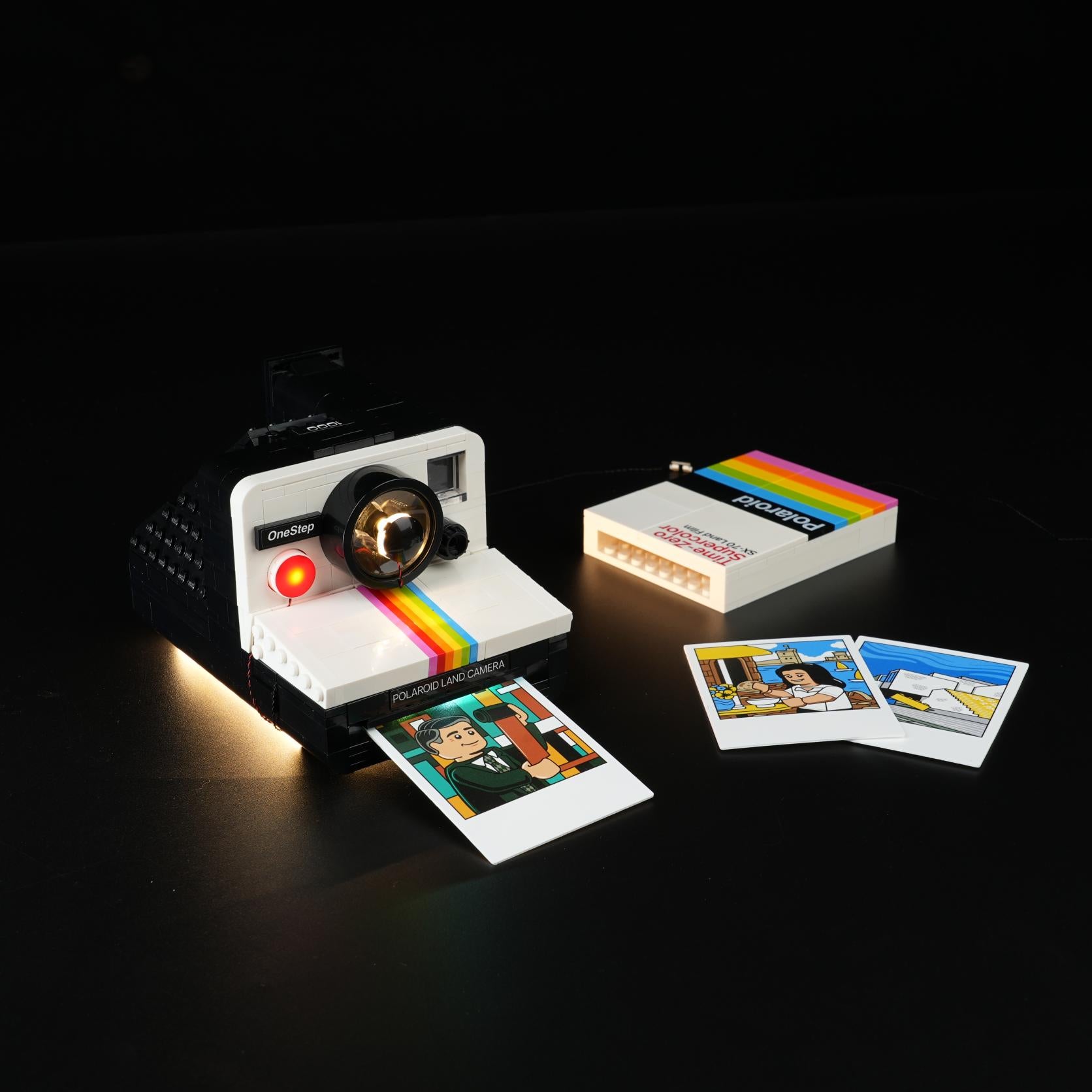 Nookbricks Light Kit for LEGO Ideas Polaroid OneStep SX-70 Camera #21345 Version 2