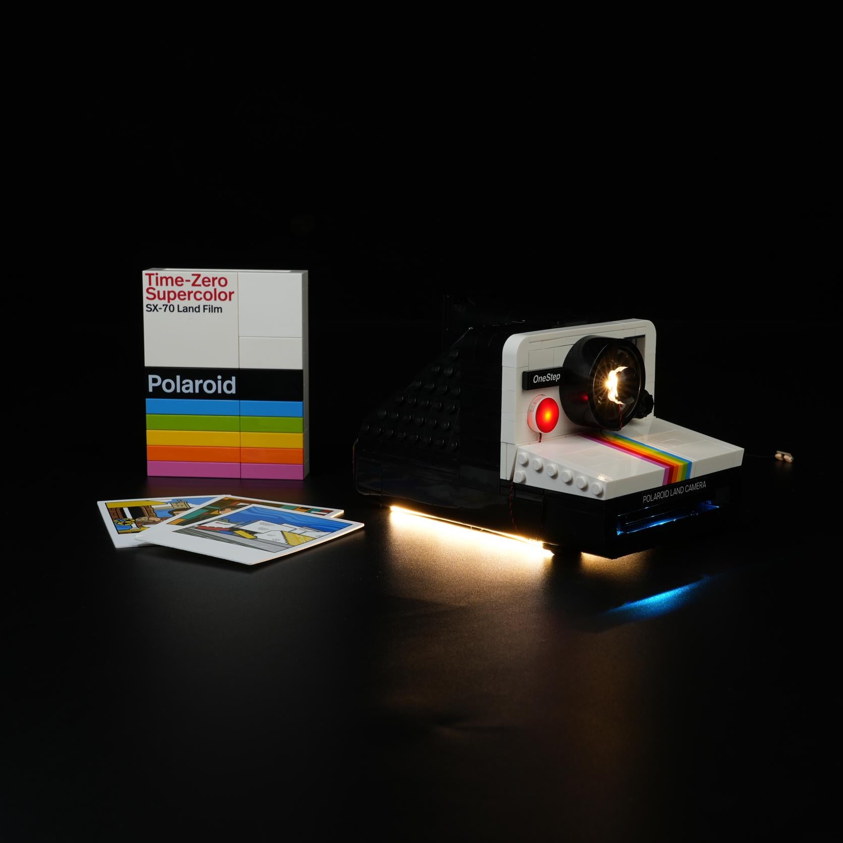 Nookbricks Light Kit for LEGO Ideas Polaroid OneStep SX-70 Camera #21345 Version 2