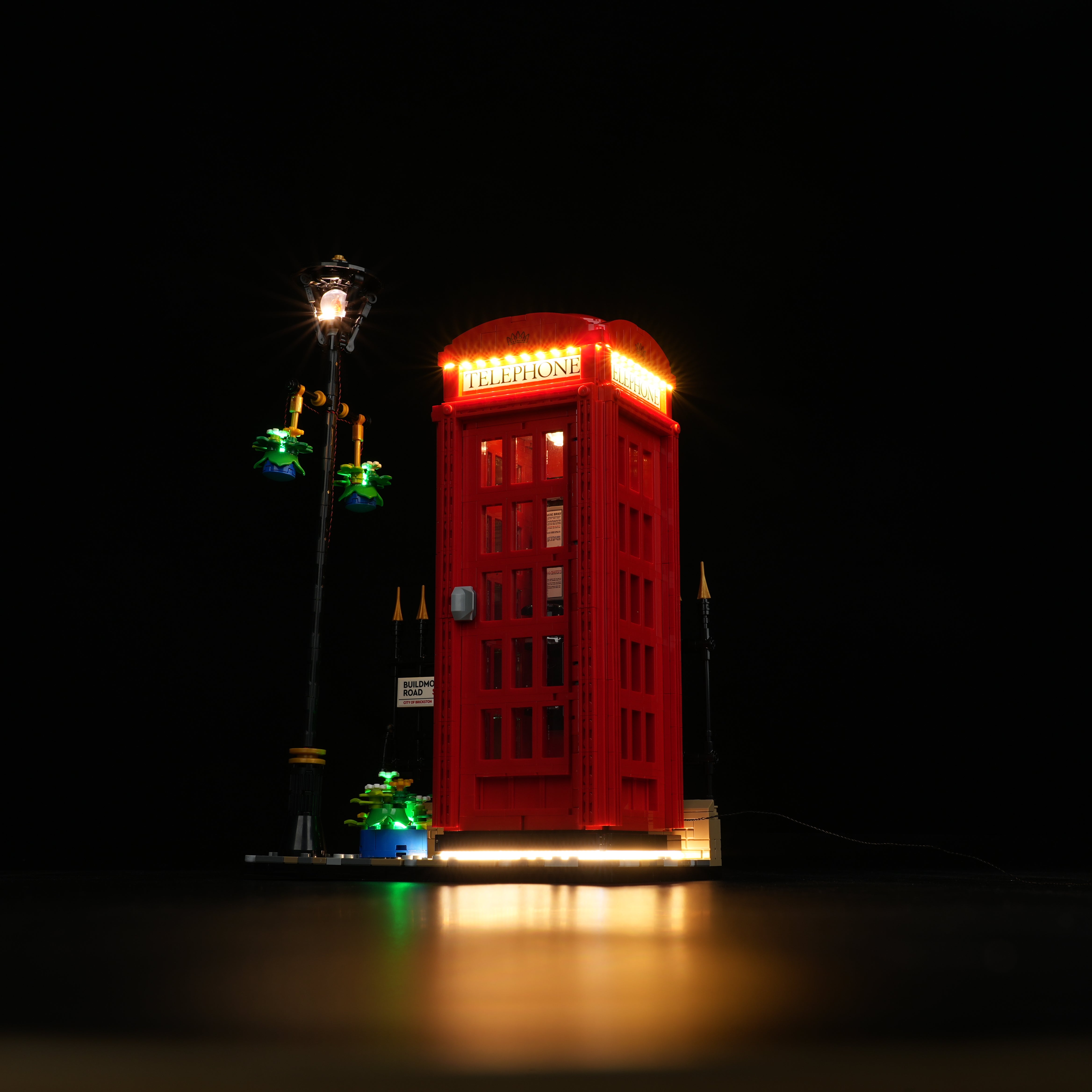 Nookbricks Light Kit for LEGO Ideas Red London Telephone Box #21347