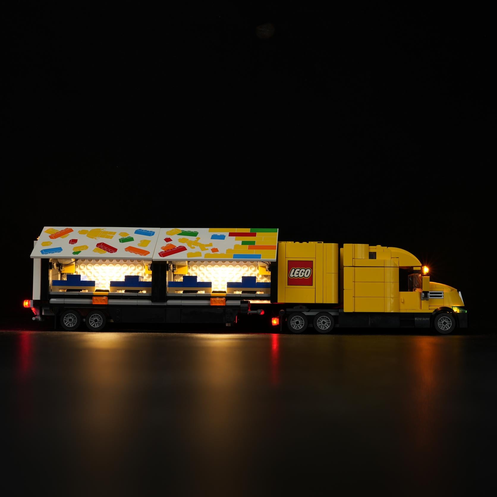 Nookbricks Light Kit for LEGO City Yellow Delivery Truck #60440