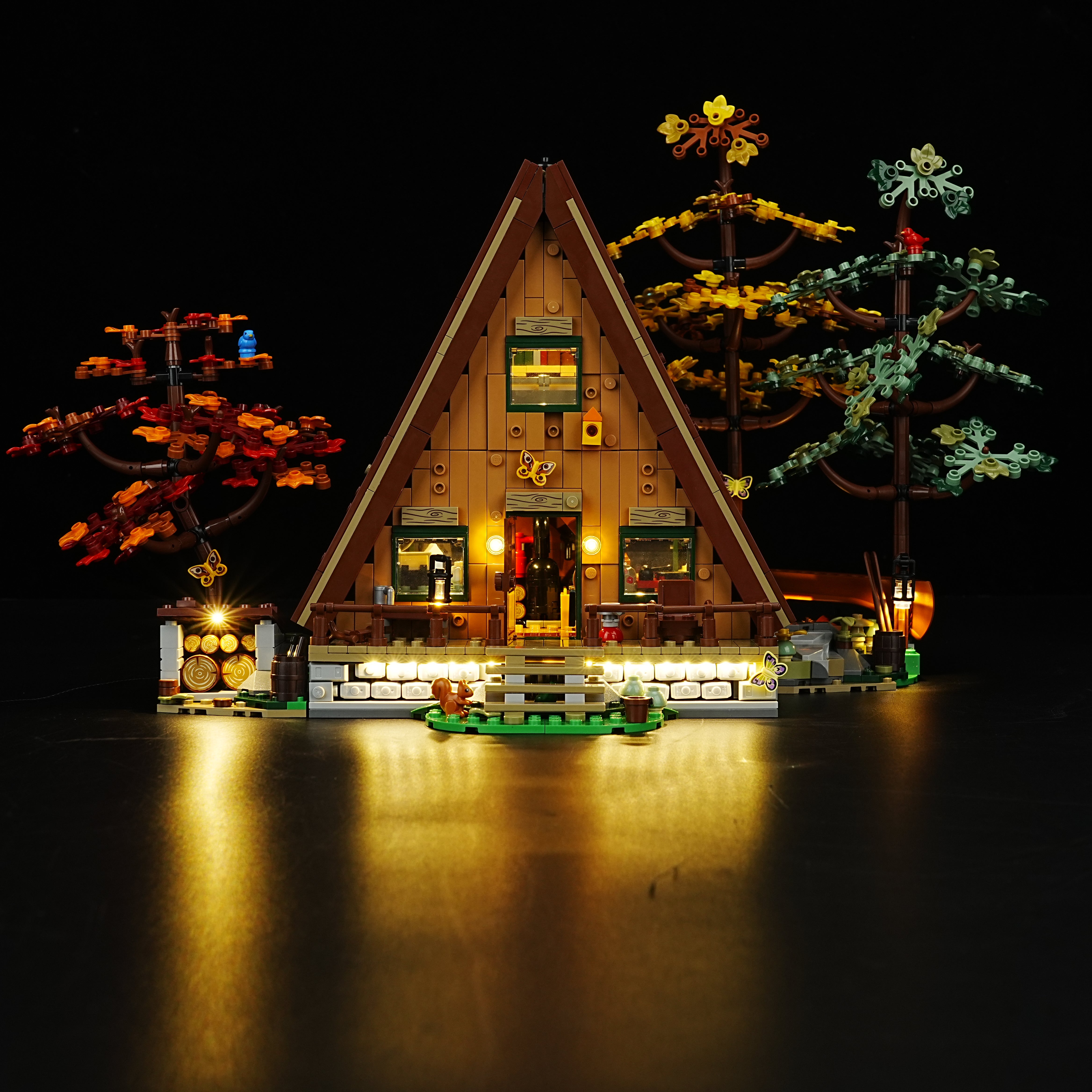 Nookbricks Light Kit for LEGO A-Frame Cabin #21338