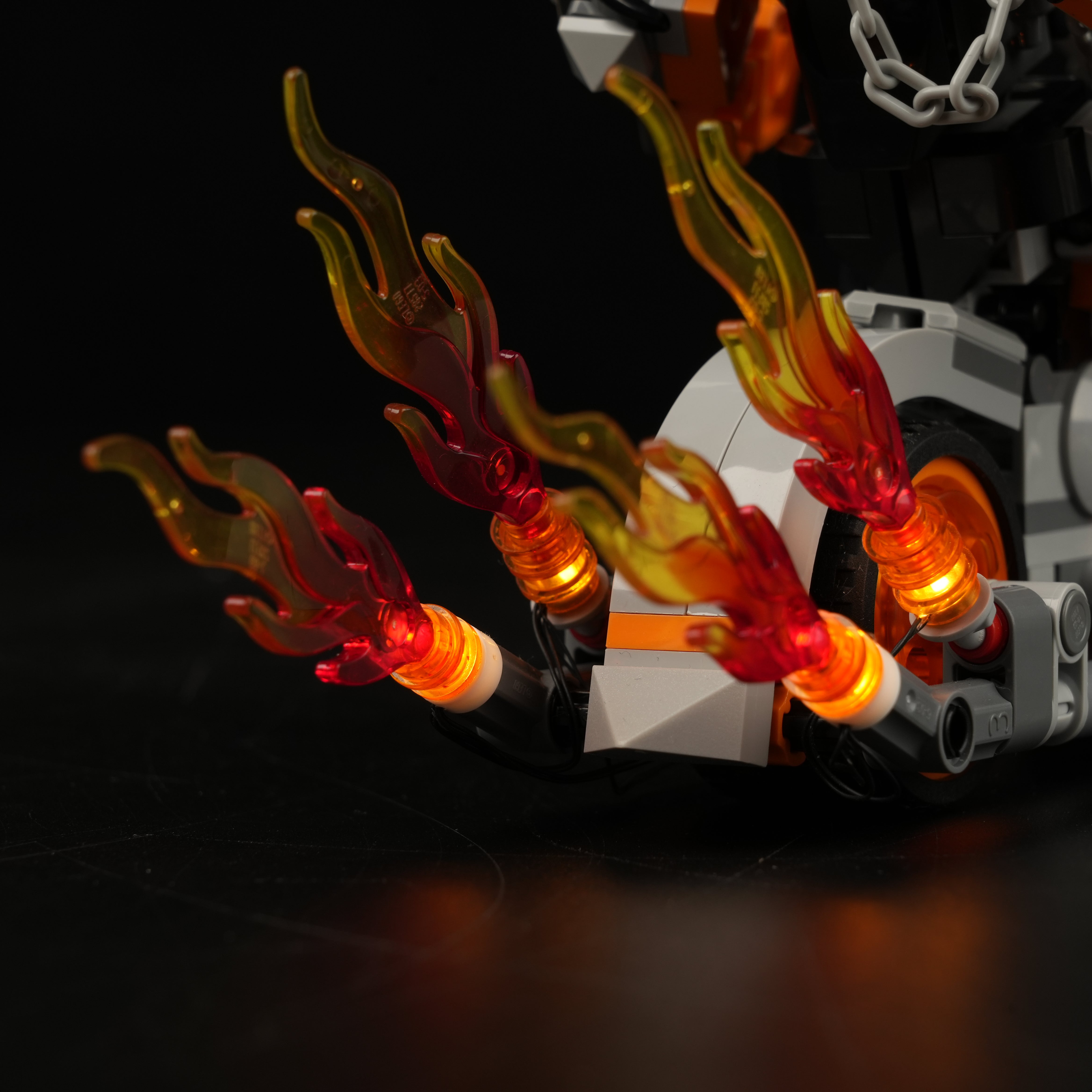 Nookbricks Light Kit for LEGO Ghost Rider Mech & Bike #76245