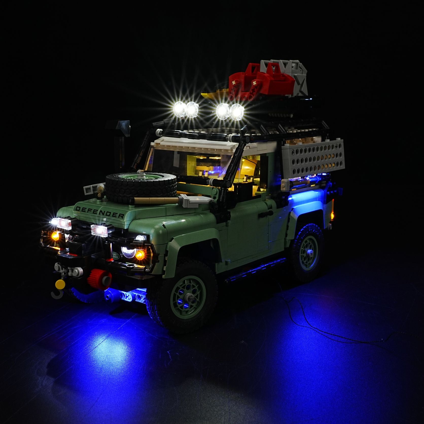 Nookbricks Light Kit for LEGO Land Rover Classic Defender 90 #10317