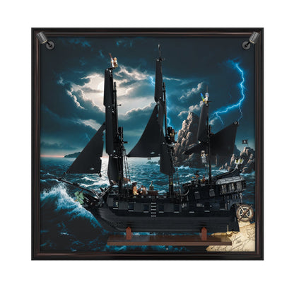 LED Light Display Wall Mount for Lego Icons 10365 Movie-accurate Jack Sparrow's Pirate Ship (Lego Set Not Included) Collector's Series