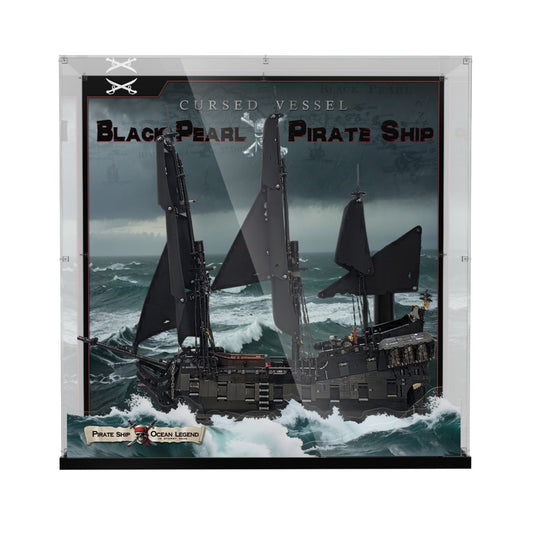 Acrylic Display Case for Lego Icons 10365 Movie-accurate Jack Sparrow's Pirate Ship (Lego Set Not Included) Collector's Series