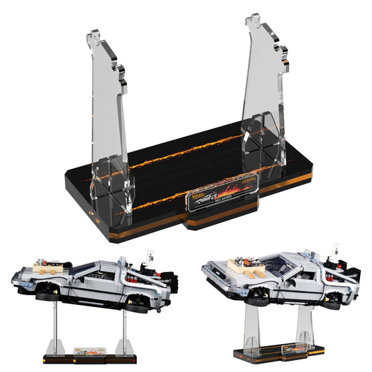 Acrylic Display Stand for Lego 10300 Back to the Future (Lego set Not Included)