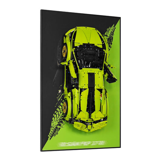Display Wall Mount for Lego 42115 Lamborghini Sián FKP 37 Race Car (Lego Set Not Included)