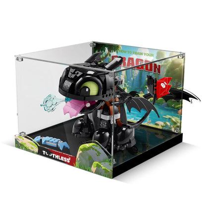 Acrylic Display Case for Lego 10375 How to Train Your Dragon: Toothless (Lego set not included)