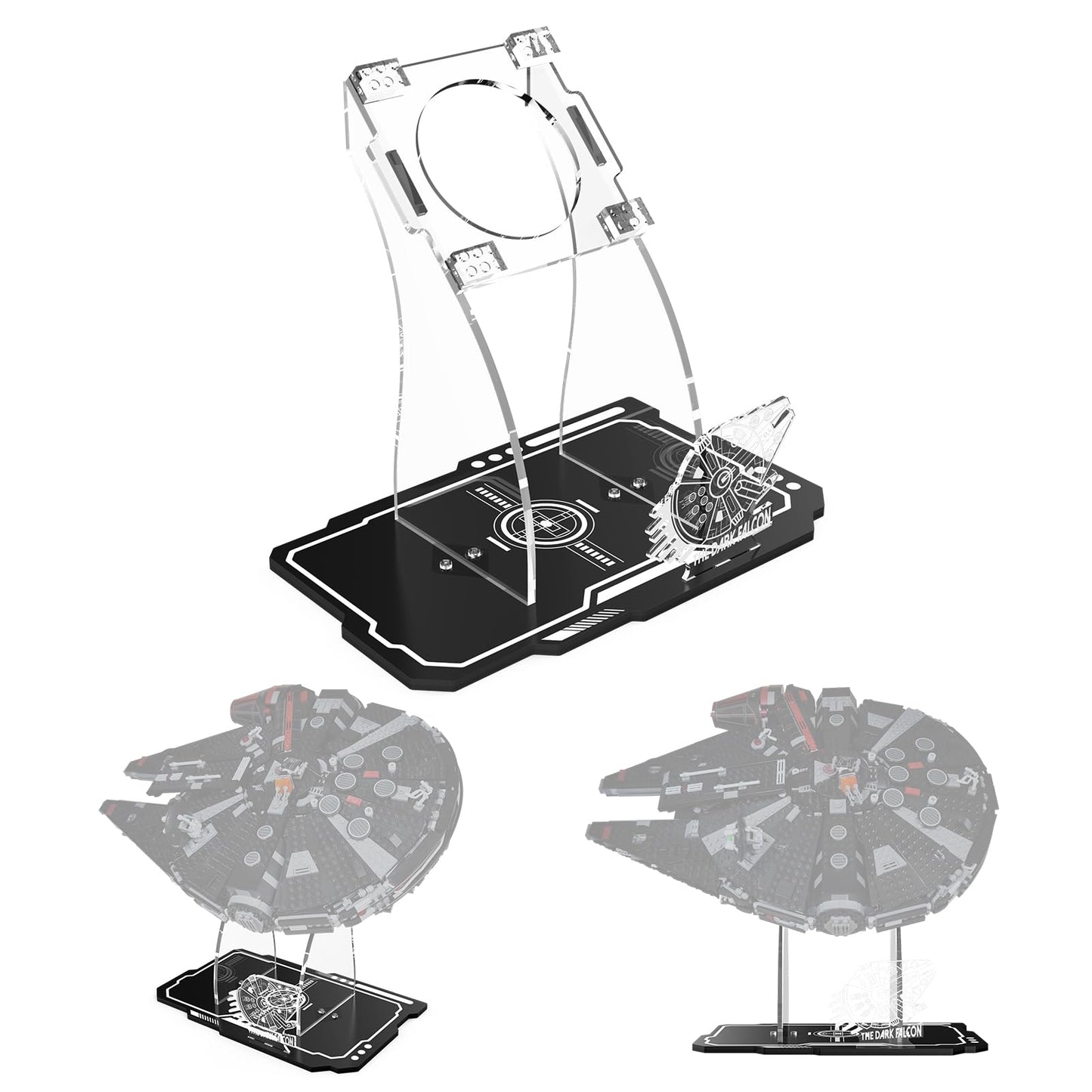Acrylic Display Stand for Lego 75389 Star Wars the Dark Falcon (Lego set not included)