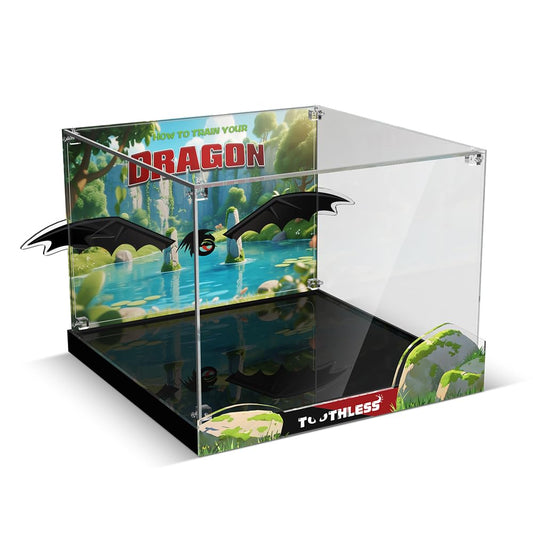 Acrylic Display Case for Lego 10375 How to Train Your Dragon: Toothless (Lego set not included)