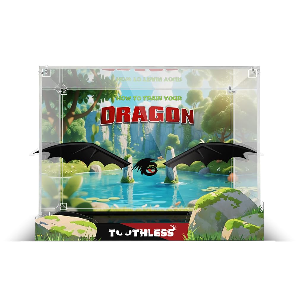 Acrylic Display Case for Lego 10375 How to Train Your Dragon: Toothless (Lego set not included)