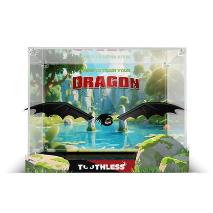Acrylic Display Case for Lego 10375 How to Train Your Dragon: Toothless (Lego set not included)