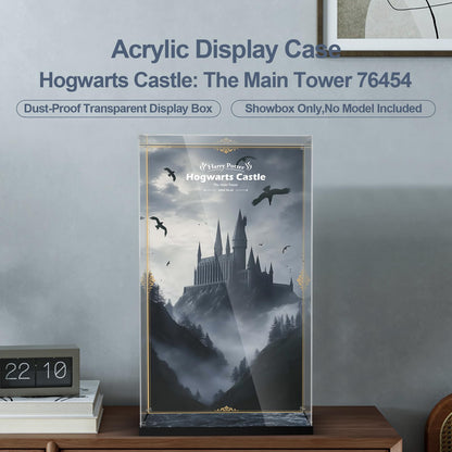Acrylic Display Case for Lego 76454 Hogwarts Castle: The Main Tower (Lego set Not Included).