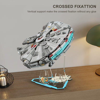 Acrylic Display Stand for Lego 75257/75105 Star Wars Millennium Falcon (Lego set Not Included)