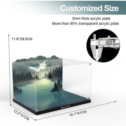 Acrylic Display Case for Lego 76419 Harry Potter Hogwarts Castle and Grounds (Lego set Not Included)