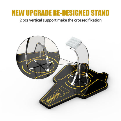 Acrylic Display Stand for Lego 75325 Star Wars the Mandalorian's N-1 Starfighter (Lego set not included)