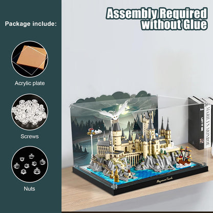 Acrylic Display Case for Lego 76419 Harry Potter Hogwarts Castle and Grounds (Lego set Not Included)