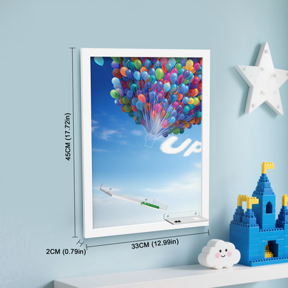 Acrylic Display Wall Mount for Lego 43217 UP HOUSE (Lego set Not Included)
